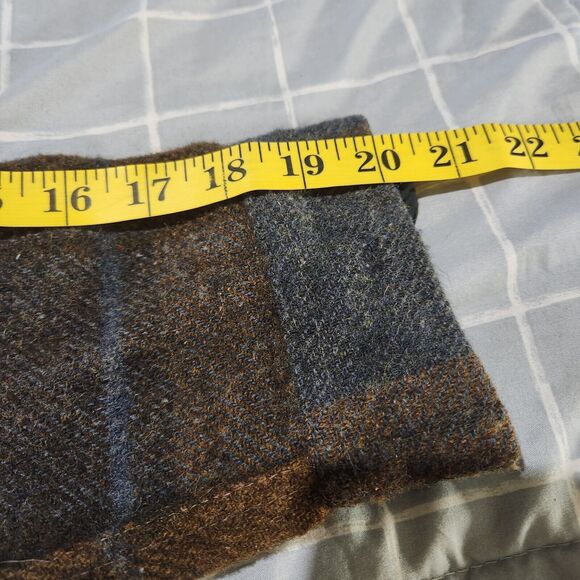 M Vtg Wool Linen Kmart Plaid Heritage Shirt Shacket Fall Hipster Retro 80s - Picture 6 of 8